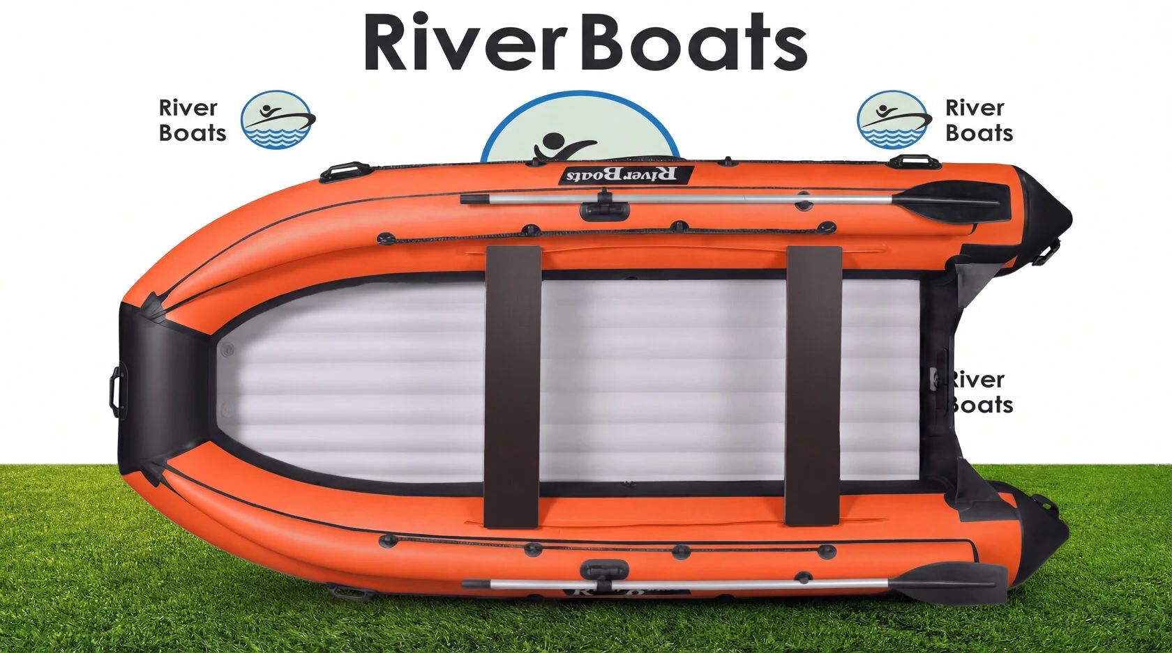 Лодка ПВХ RiverBoats RB – 430 (НДНД) + Фальшборт