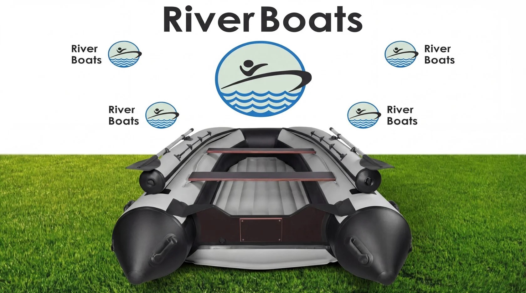 Лодка ПВХ RiverBoats RB – 430 (НДНД) + Фальшборт