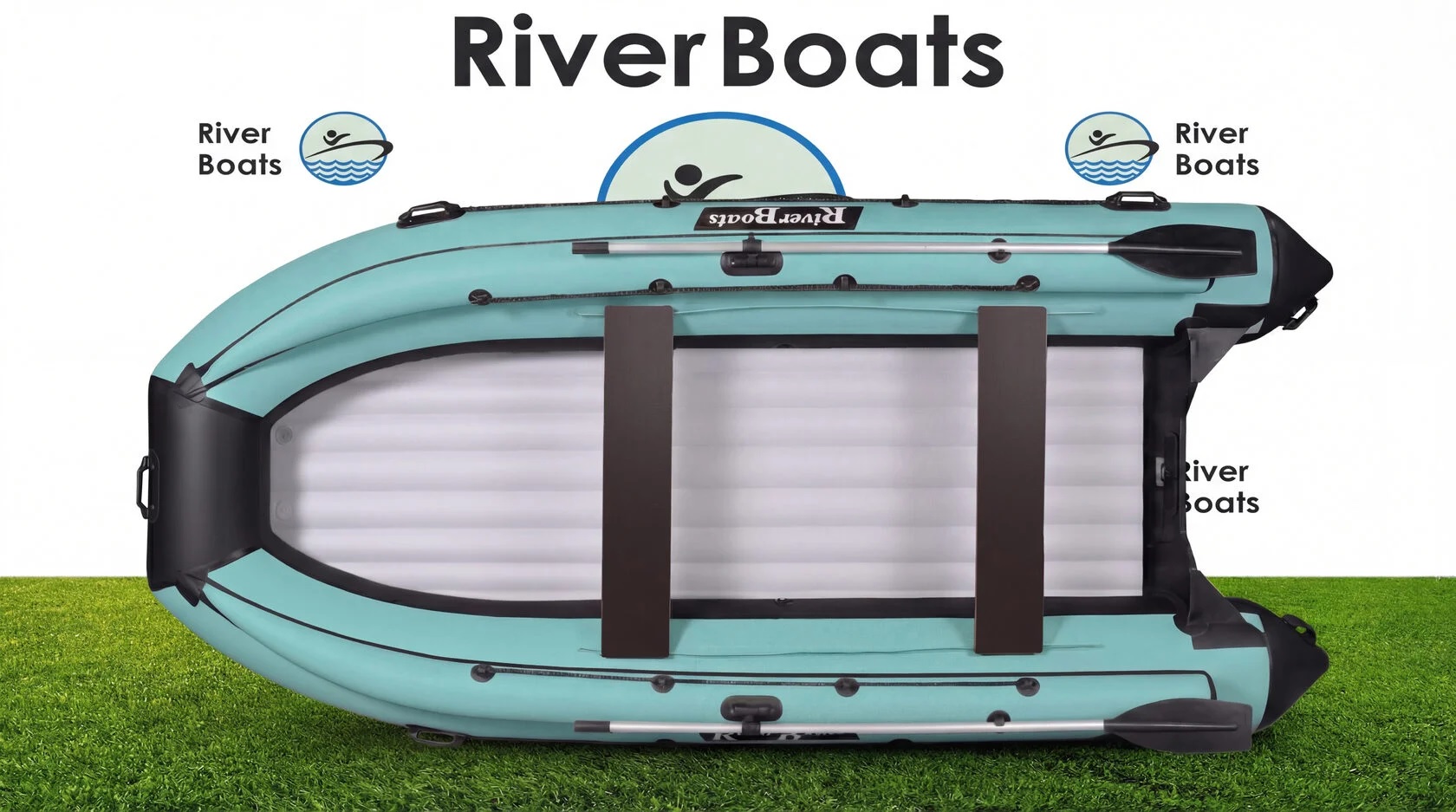 Лодка ПВХ RiverBoats RB – 430 (НДНД) + Фальшборт