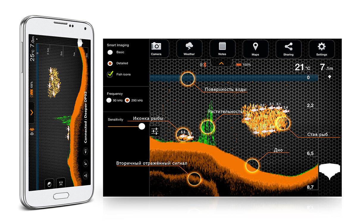 Эхолот беспроводной Deeper Smart Sonar PRO