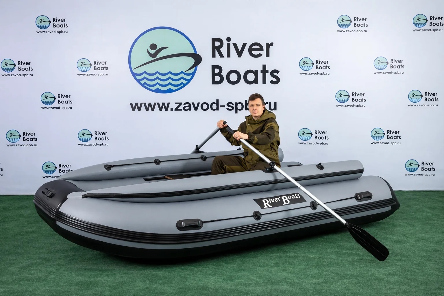 Лодка ПВХ RiverBoats RB – 430 (НДНД) + Фальшборт