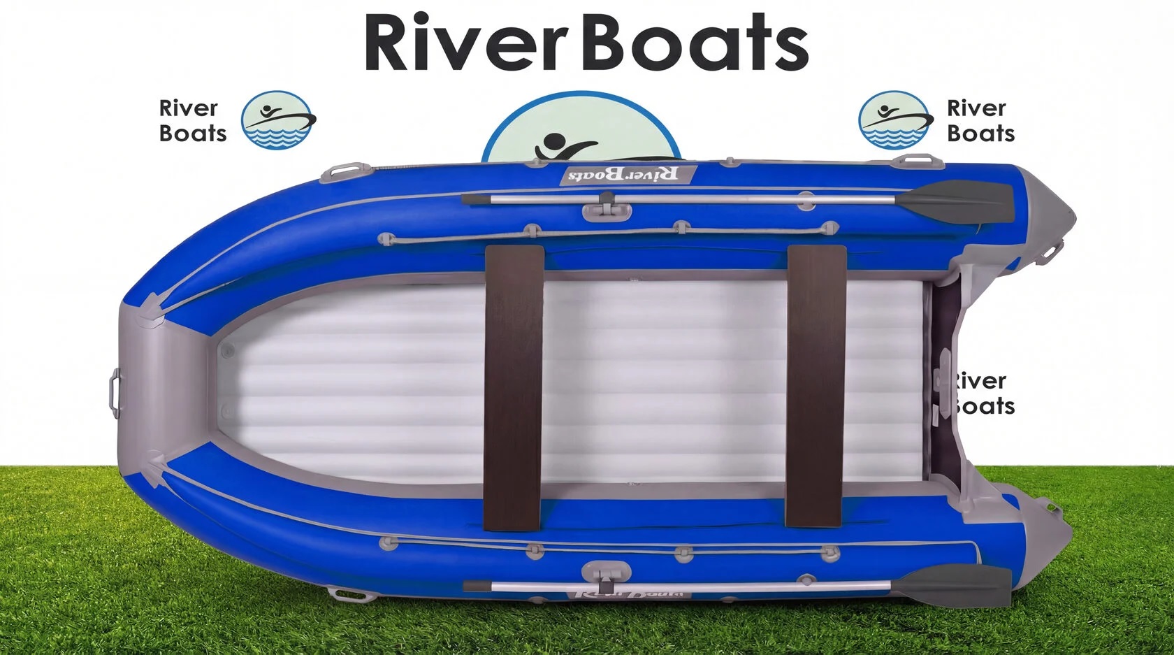 Лодка ПВХ RiverBoats RB – 430 (НДНД) + Фальшборт