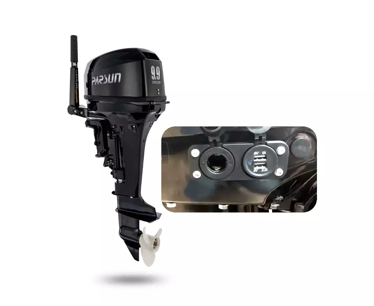 Мотор Parsun T9.9BMS USB