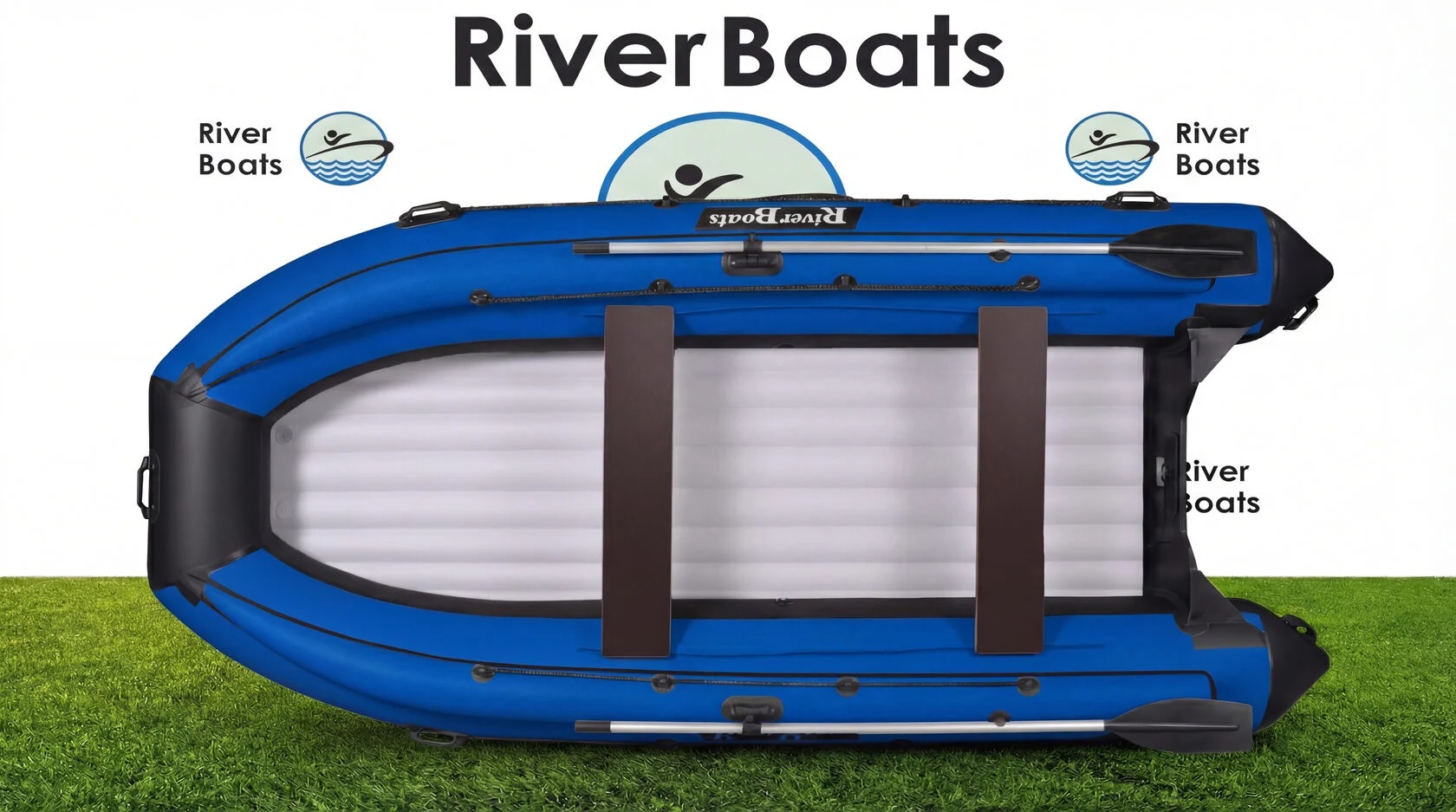 Лодка ПВХ RiverBoats RB – 430 (НДНД) + Фальшборт