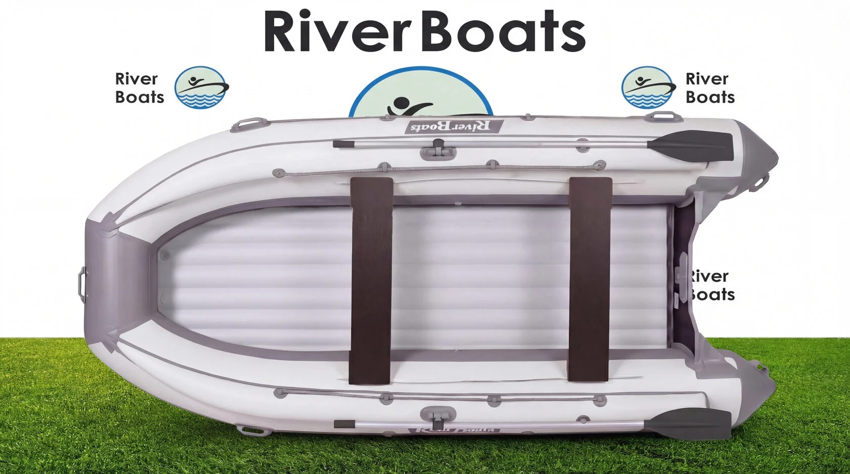 Лодка ПВХ RiverBoats RB – 430 (НДНД) + Фальшборт