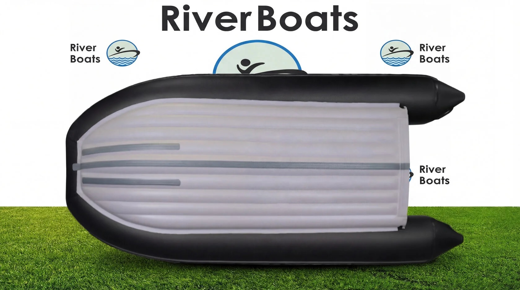 Лодка ПВХ RiverBoats RB – 430 (НДНД) + Фальшборт