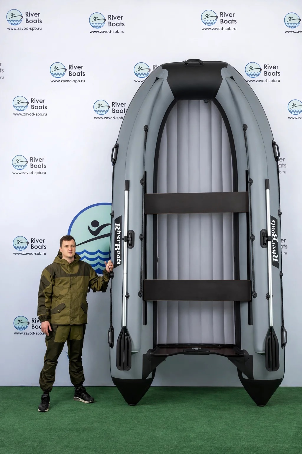 Лодка ПВХ RiverBoats RB – 430 (НДНД) + Фальшборт