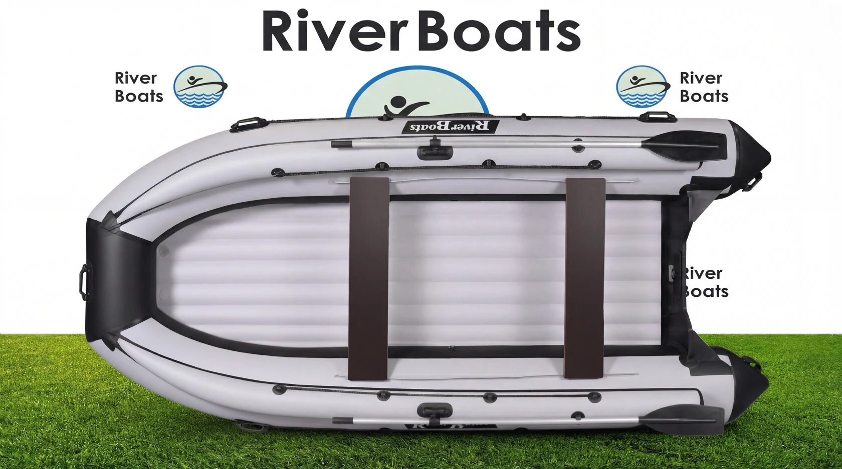 Лодка ПВХ RiverBoats RB – 430 (НДНД) + Фальшборт